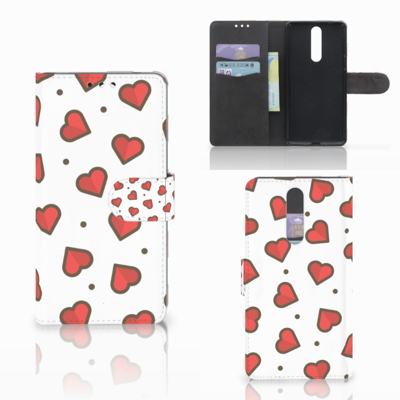 Nokia 8 Telefoon Hoesje Hearts