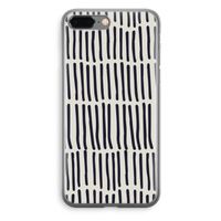 Moroccan stripes: iPhone 8 Plus Transparant Hoesje - thumbnail