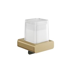 Zeepdispenser Geesa Shift met Gesatineerd Glas 200 ml Goud Geesa