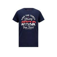 Retour Denim T-shirt Boyd met logo donkerblauw