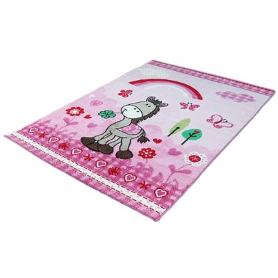 Merinos Kindervloerkleed Ezeltje Roze-120 x 170 cm