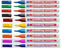 Edding permanent marker 3000, doos van 10 stuks in geassorteerde kleuren