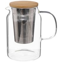 Secret de Gourmet Theepot - glas/bamboe - 900 ml