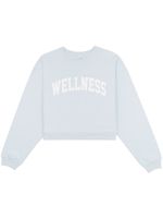 Sporty & Rich sweat Wellness Ivy à coupe crop - Bleu