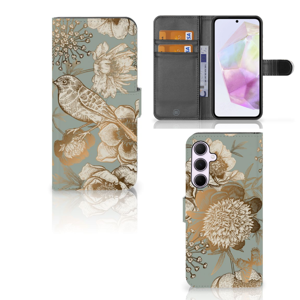 Hoesje voor Samsung Galaxy A35 Vintage Bird Flowers