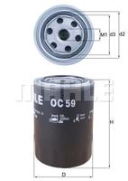 Oliefilter MAHLE, Diameter (mm)94mm, u.a. für Opel, Ford, Ford Usa, Fiat, Porsche, Land Rover, Toyota, Nissan, Chrysler, Ferrari, Triumph, Lancia, Ast - thumbnail