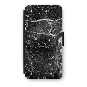 Zwart marmer: iPhone 8 Plus Flip Hoesje