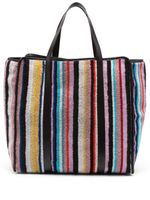 Missoni Home sac cabas en éponge à rayures - Marron - thumbnail