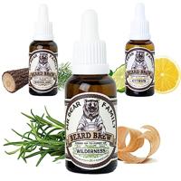 Natural Beard Oil for Men – Scented Beard Moisturiser Oil Contains Hydrating Jojoba + Argan Oil – Nourishing Mens Beard Softener for Healthier Hair Growt (Wilderness,30ml)