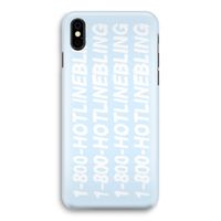 Hotline bling blue: iPhone X Volledig Geprint Hoesje - thumbnail