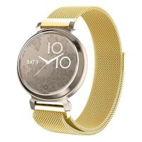 By Qubix - Milanese bandje - Goud - Compatible met Garmin Lily 2 - Compatible Garmin bandje