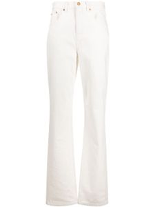 Tory Burch jean évasé à taille haute - Blanc