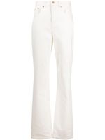 Tory Burch jean évasé à taille haute - Blanc