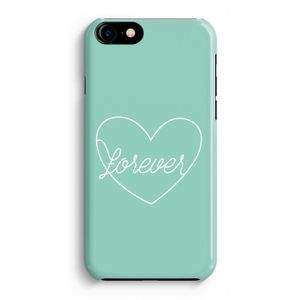 Forever heart pastel: Volledig Geprint iPhone 7 Hoesje