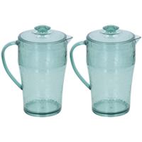 2x Schenkkannen Met Deksel 25 Cm - Schenkkannen