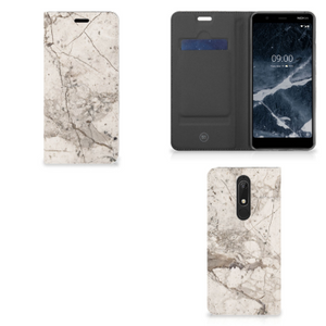 Nokia 5.1 (2018) Standcase Marmer Beige