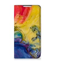 Bookcase Samsung Galaxy S22 Watercolor Dark - thumbnail