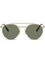 Ray-Ban lunettes de soleil rondes en titane - Or - thumbnail