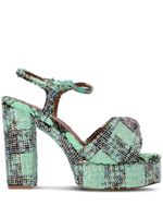 KG Kurt Geiger sandales Kensington 125 mm à plateforme - Vert - thumbnail