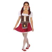 Oktoberfest Tiroler Verkleedjurk / Dirndl Voor Meisjes - Carnavalskleding - Voordelig Geprijsd 128 (7-9 Jaar)