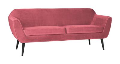 WOOOD Bank 'Rocco' 2,5-zits, Velvet, kleur Roze