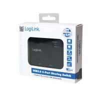 LogiLink UA0216 interface hub USB 3.2 Gen 1 (3.1 Gen 1) Type-B 5000 Mbit/s Zwart - thumbnail