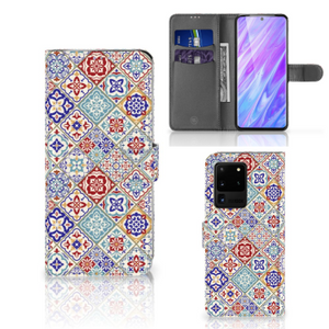 Samsung Galaxy S20 Ultra Bookcase Tiles Color