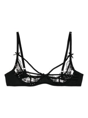 Fleur Du Mal Bh met halve cups - Zwart