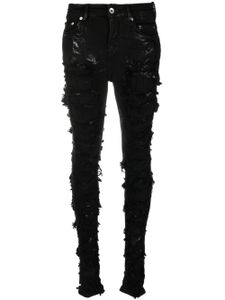 Rick Owens DRKSHDW jean skinny Detroit à taille haute - Noir