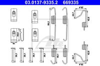 Toebehoren, parkeerremschoen ATE, u.a. für Nissan, Toyota, Renault - thumbnail