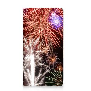 Samsung Galaxy A54 Hippe Standcase Vuurwerk