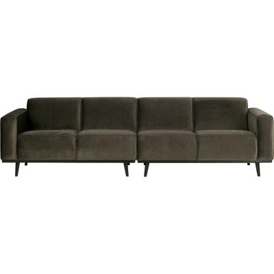 Bank Statement 4-zits fluweel warm groen 280 cm Bank Statement 4-zits fluweel warm groen 280 cm