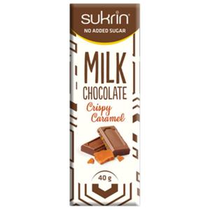 Sukrin Melkchocolade Crispy Caramel (40 gr)