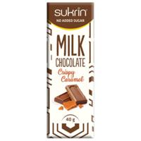 Sukrin Melkchocolade Crispy Caramel (40 gr) - thumbnail