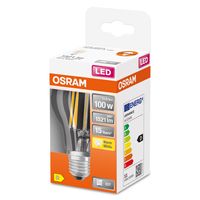 OSRAM 4058075124707 LED-lamp Energielabel D (A - G) E27 Peer 11 W = 100 W Warmwit (Ø x l) 60 mm x 105 mm 1 stuk(s) - thumbnail