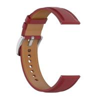 By Qubix - Luxe leren bandje - Bordeaux - Compatible met Garmin Vivoactive 6 / Vivoactive 5 / Vivoactive 3 - Compatible Garmin bandje - Bandbreedte: 20mm