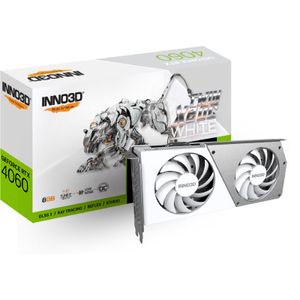 GeForce RTX 4060 Twin X2 OC White Grafische kaart