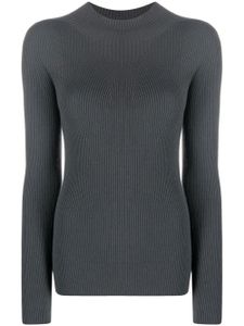 Emporio Armani pull nervuré à manches longues - Gris