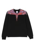 Marcelo Burlon County Of Milan Kids sweat Lunar Wings en coton - Noir - thumbnail