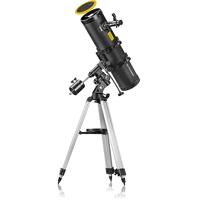 Bresser Pollux Spiegeltelescoop, 150/1400 mm, catadioptisch spiegelsysteem met smartphone-camera-adapter en hoogwaardig zonnefilter, inclusief montage, statief en accessoires