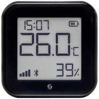 Shelly H&T Gen 3 Matte Black Draadloze temperatuur- en luchtvochtigheidssensor