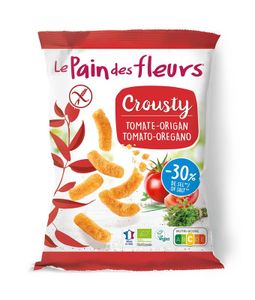 Chips gepoft tomaat basilicum glutenvrij bio vegan