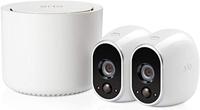 Arlo Vms3230-100Eus Smart Home 1 Hd Bewakingscamera En Beveiligingssysteem Set, 2-Delig, Wit