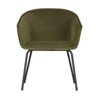 Woood Sien eetkamerstoel - Set van 2 army groen