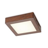 Home sweet home LED plafondlamp Ska 17 vierkant - roest