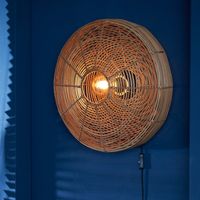 Light & Living Wandlamp Mataka 51cm, rotan naturel - thumbnail