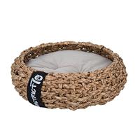 District 70 COCOON Huisdierenbed voor honden en katten, bruin, maat S (40 x 40 x 15 cm)