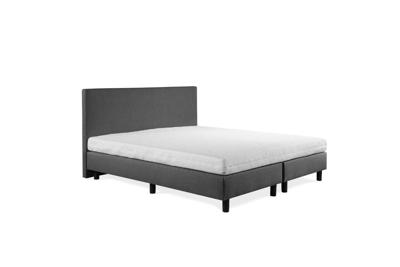 Beddenleeuw Boxspring Bed Nora - 90x200 - Incl. Hoofdbord + Matras - Antraciet Beddenleeuw Boxspring Bed Nora - 90x200 - Incl. Hoofdbord + Matras - Antraciet