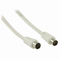 Nedis CSGB40000WT20 Coaxkabel 90 Db Iec (coax) Male - Iec (coax) Female 2,0 M Wit