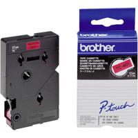 Brother TC-401 Labeltape Tapekleur: Rood Tekstkleur: Zwart 12 mm 7.7 m - thumbnail